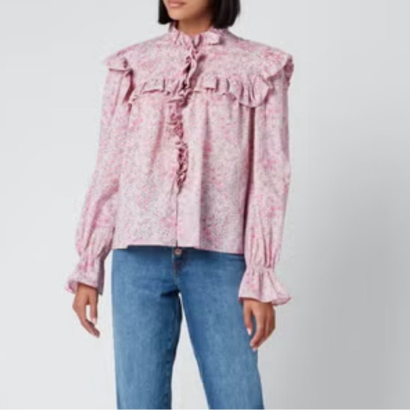 Philosophy di Lorenzo Serafini Tops - Philosophy di Lorenzo Serafini Women's Liberty Fantasy Print Shirt XS NWT